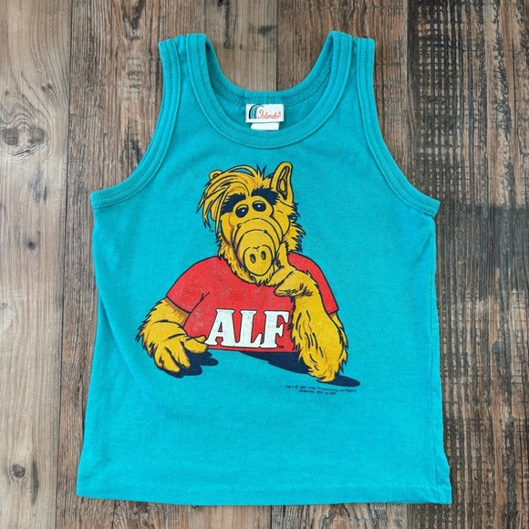 Vintage Alf Tank Top Youth 7 1987 Alien Productions 80s TV Show Planet Melmac - Picture 1 of 5